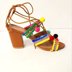 Makers Multi color sandals, heels 7.5